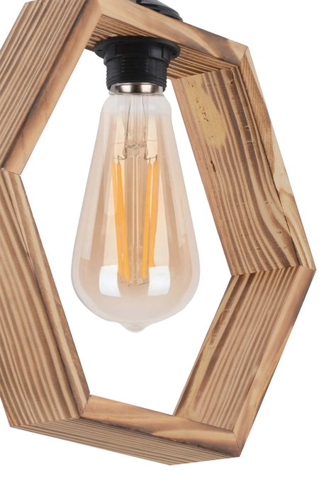 Opviq Lámpara de Araña Hexagon Natural